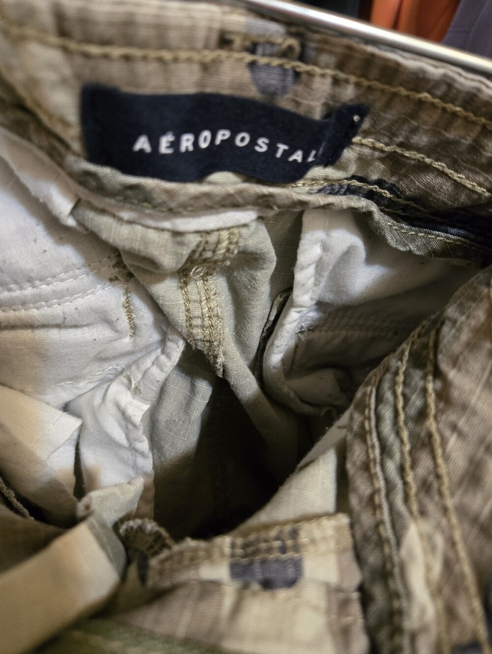 Aeropostale Camouflage Cargo Shorts - Camo Waist 34 - Picture 7 of 7